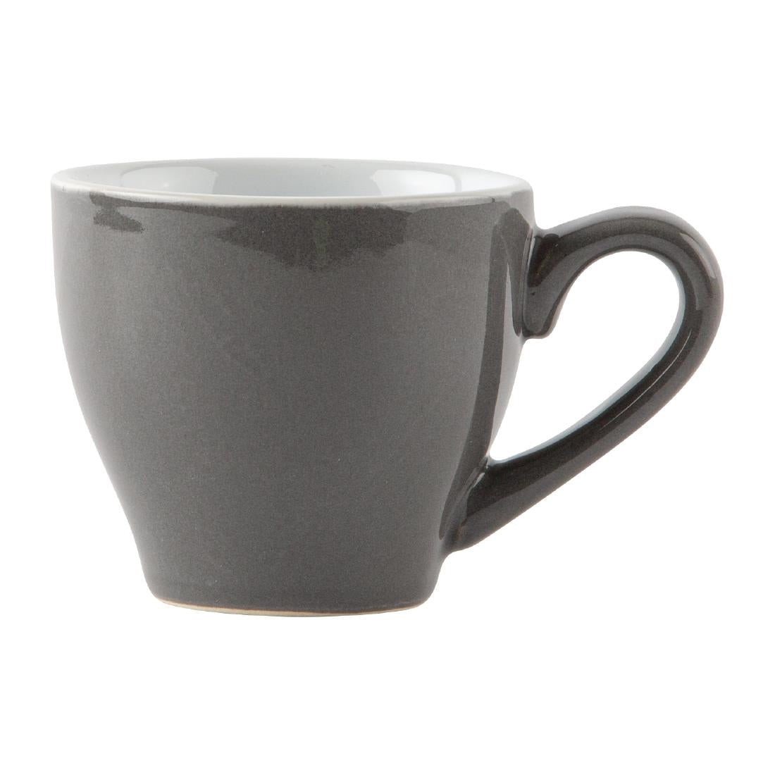 GK072 Olympia Cafe Espresso Cups Charcoal 100ml (Pack of 12) JD Catering Equipment Solutions Ltd