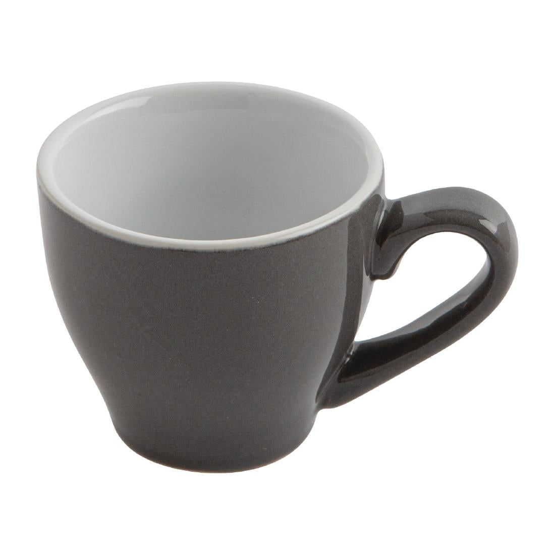 GK072 Olympia Cafe Espresso Cups Charcoal 100ml (Pack of 12) JD Catering Equipment Solutions Ltd