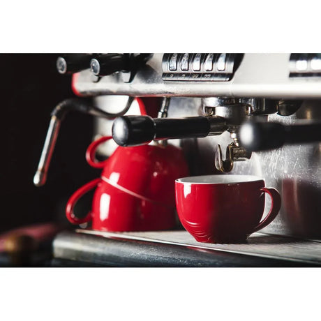 GK073 Olympia Cafe Coffee Cups Red 228ml (Pack of 12) - JD Catering Equipment Solutions Ltd