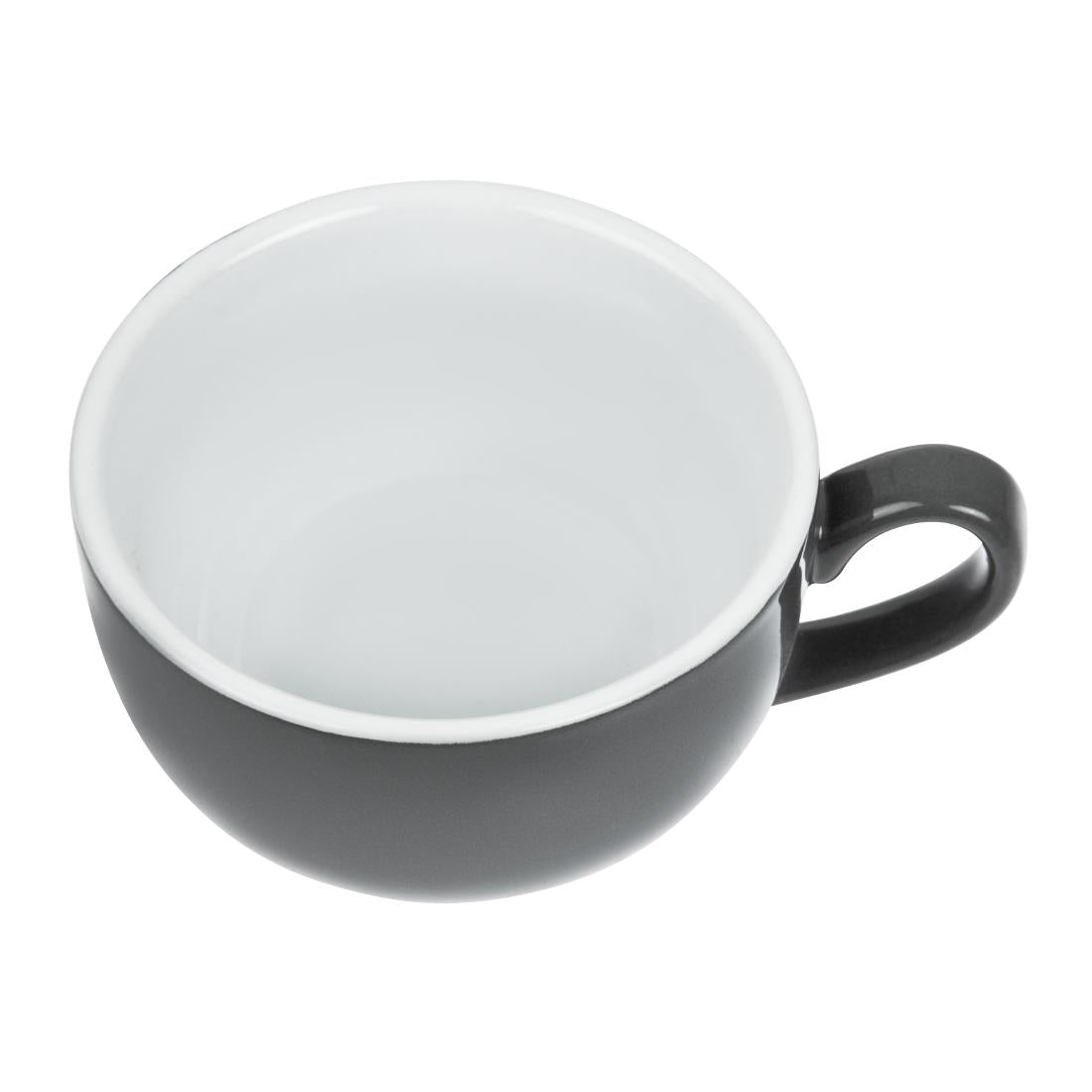 GK075 Olympia Cafe Coffee Cups Charcoal 228ml (Pack of 12) JD Catering Equipment Solutions Ltd