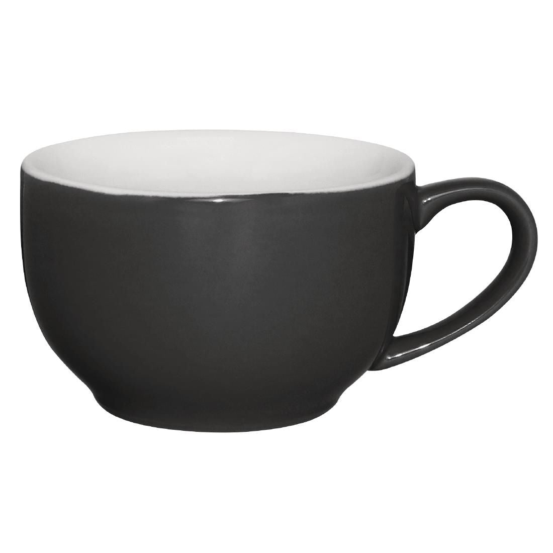 GK075 Olympia Cafe Coffee Cups Charcoal 228ml (Pack of 12) JD Catering Equipment Solutions Ltd