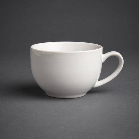 GK077 Olympia Cafe Cappuccino Cups White 340ml (Pack of 12) JD Catering Equipment Solutions Ltd