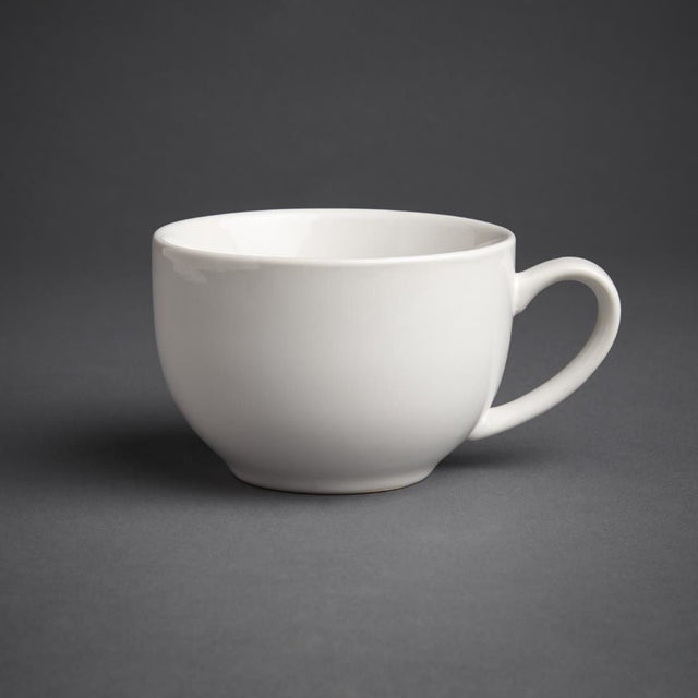 GK077 Olympia Cafe Cappuccino Cups White 340ml (Pack of 12) JD Catering Equipment Solutions Ltd