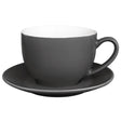 GK078 Olympia Cafe Cappuccino Cups Charcoal 340ml (Pack of 12) JD Catering Equipment Solutions Ltd