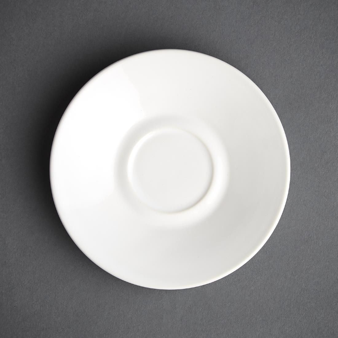 GK086 Olympia Cafe Espresso Saucers White 116.5mm (Pack of 12) JD Catering Equipment Solutions Ltd