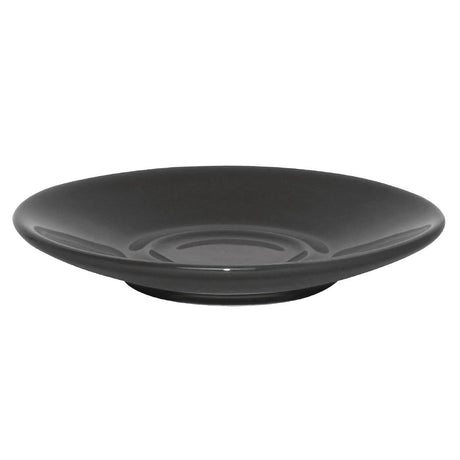 GK087 Olympia Cafe Espresso Saucers Charcoal 116.5mm (Pack of 12) JD Catering Equipment Solutions Ltd