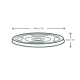 GK106 Vegware Compostable Cold Cup Flat Lids 340ml / 12oz and 455ml / 16oz (Pack of 1000) JD Catering Equipment Solutions Ltd