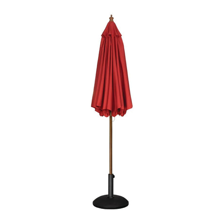 GL305 Bolero Round Parasol 3m Diameter Red JD Catering Equipment Solutions Ltd