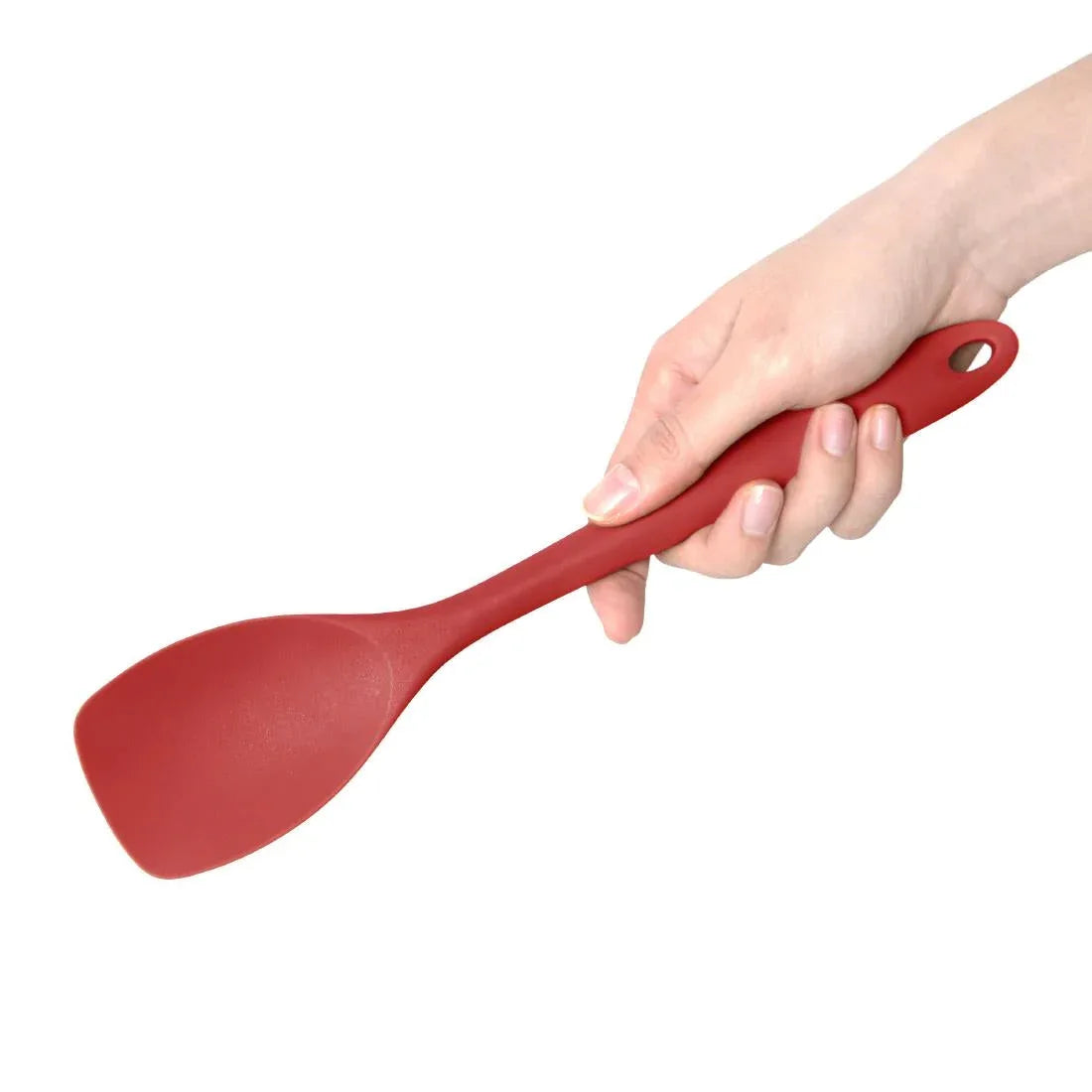 GL352 Vogue Silicone Spoon Spatula Red 28cm - JD Catering Equipment Solutions Ltd