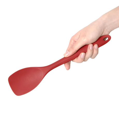 GL352 Vogue Silicone Spoon Spatula Red 28cm - JD Catering Equipment Solutions Ltd