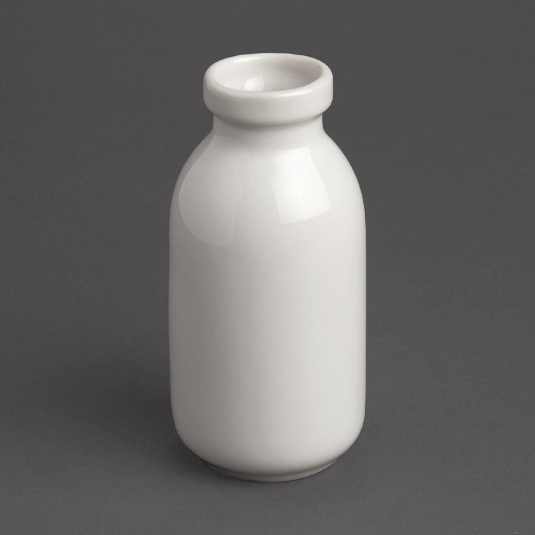 GM368 Olympia White Mini Milk Bottle 145ml (Pack of 12) JD Catering Equipment Solutions Ltd