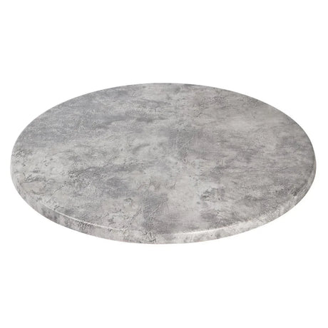 GM421 Werzalit Pre-Drilled Round Table Top Concrete 800mm - JD Catering Equipment Solutions Ltd