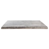 GM422 Werzalit Pre-drilled Square Table Top Concrete 600mm JD Catering Equipment Solutions Ltd