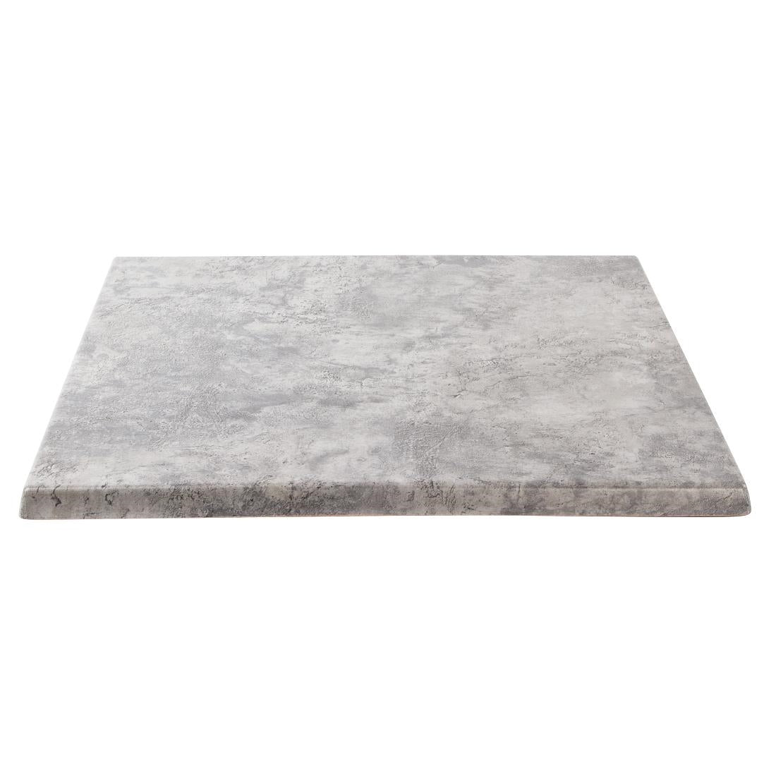 GM423 Werzalit Pre-drilled Square Table Top Concrete 700mm JD Catering Equipment Solutions Ltd