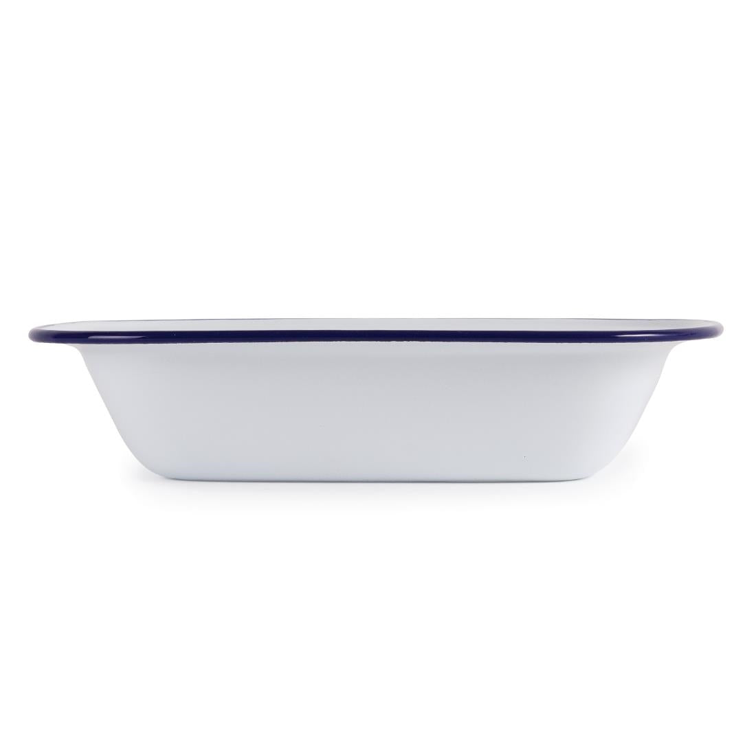 GM510 Olympia Enamel Dishes Rectangular 280 x 190mm (Pack of 6) JD Catering Equipment Solutions Ltd