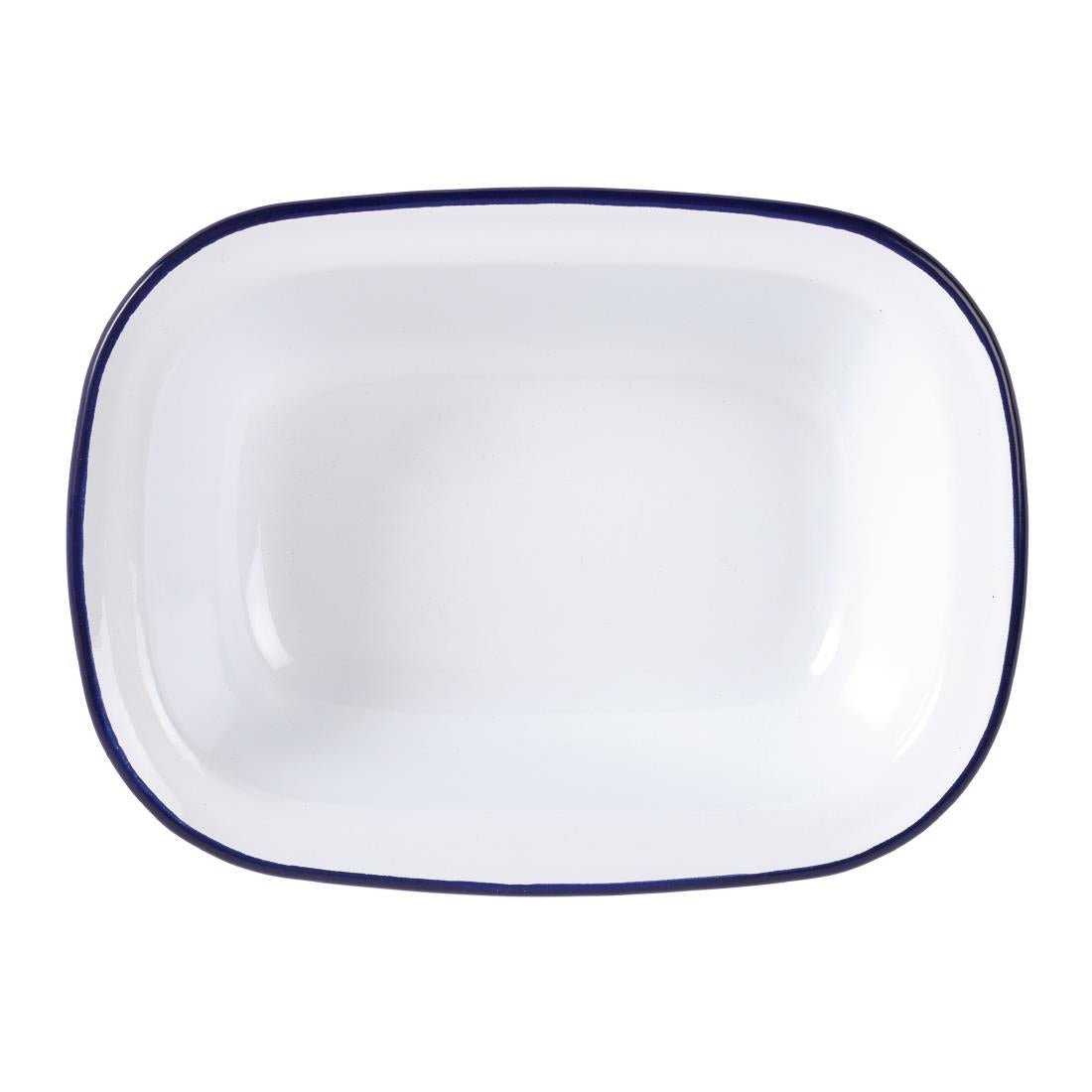 GM510 Olympia Enamel Dishes Rectangular 280 x 190mm (Pack of 6) JD Catering Equipment Solutions Ltd