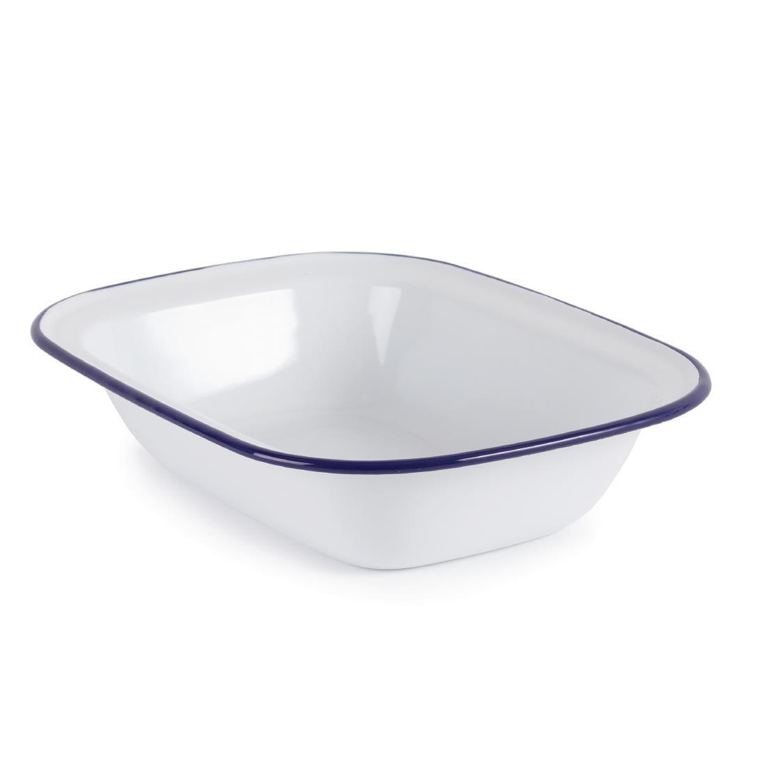 GM510 Olympia Enamel Dishes Rectangular 280 x 190mm (Pack of 6) JD Catering Equipment Solutions Ltd