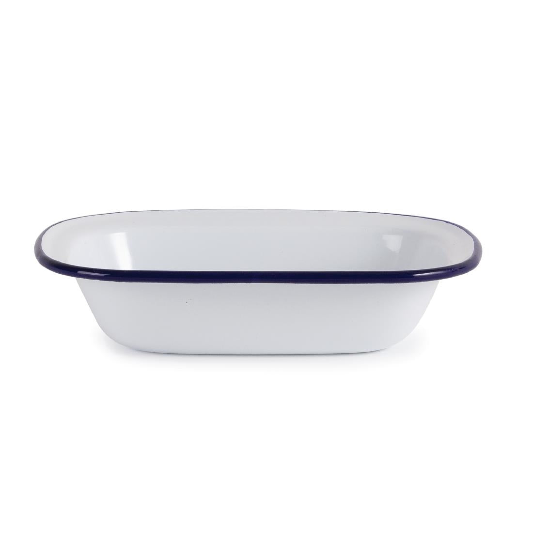 GM511 Olympia Enamel Pie Dishes Rectangular 180 x 135mm (Pack of 6) JD Catering Equipment Solutions Ltd