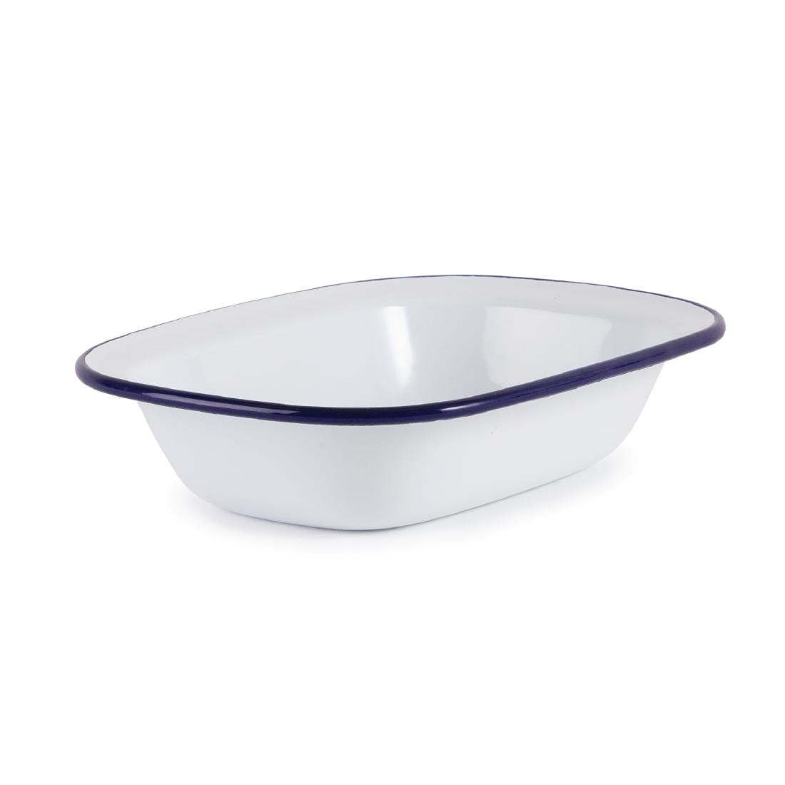 GM511 Olympia Enamel Pie Dishes Rectangular 180 x 135mm (Pack of 6) JD Catering Equipment Solutions Ltd