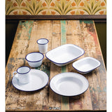 GM512 Olympia Enamel Dinner Plates 245mm (Pack of 6) JD Catering Equipment Solutions Ltd