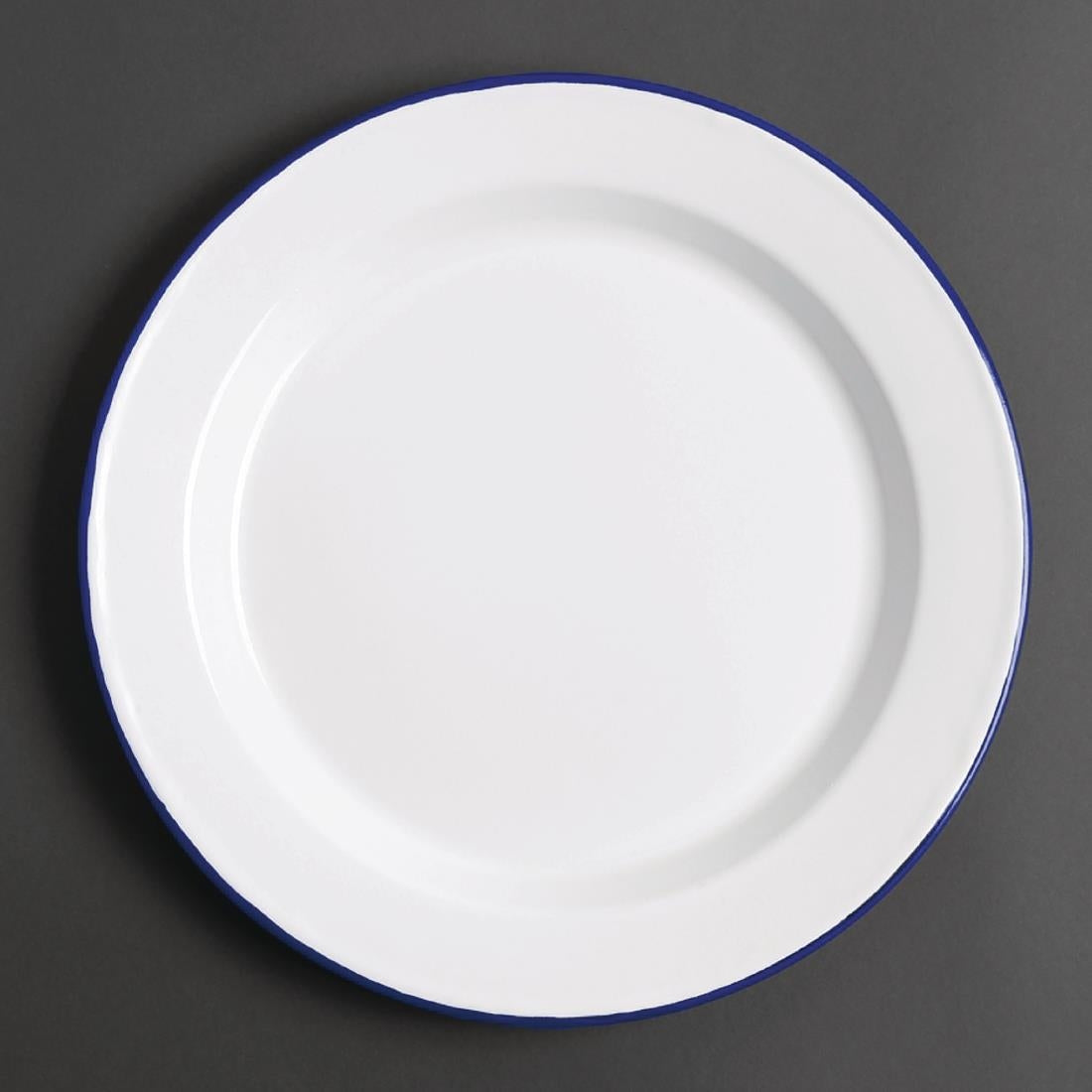 GM512 Olympia Enamel Dinner Plates 245mm (Pack of 6) JD Catering Equipment Solutions Ltd
