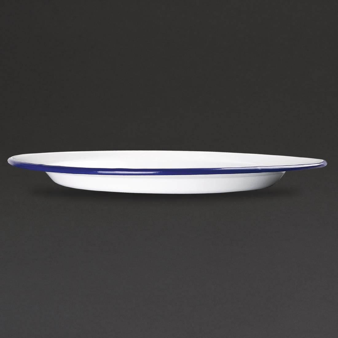 GM512 Olympia Enamel Dinner Plates 245mm (Pack of 6) JD Catering Equipment Solutions Ltd