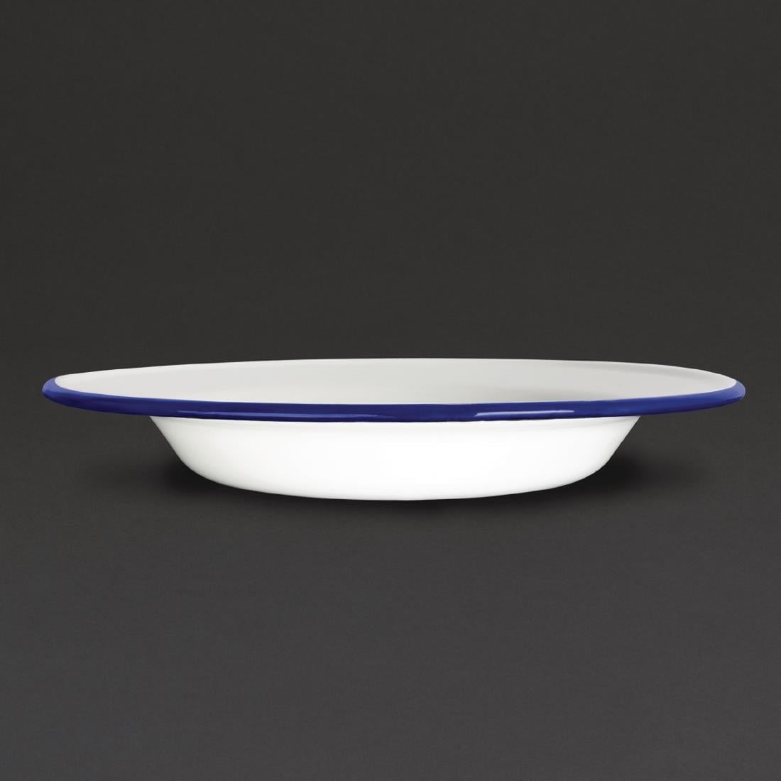 GM513 Olympia Enamel Soup Plates 245mm (Pack of 6) JD Catering Equipment Solutions Ltd