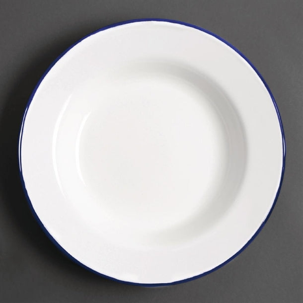 GM513 Olympia Enamel Soup Plates 245mm (Pack of 6) JD Catering Equipment Solutions Ltd