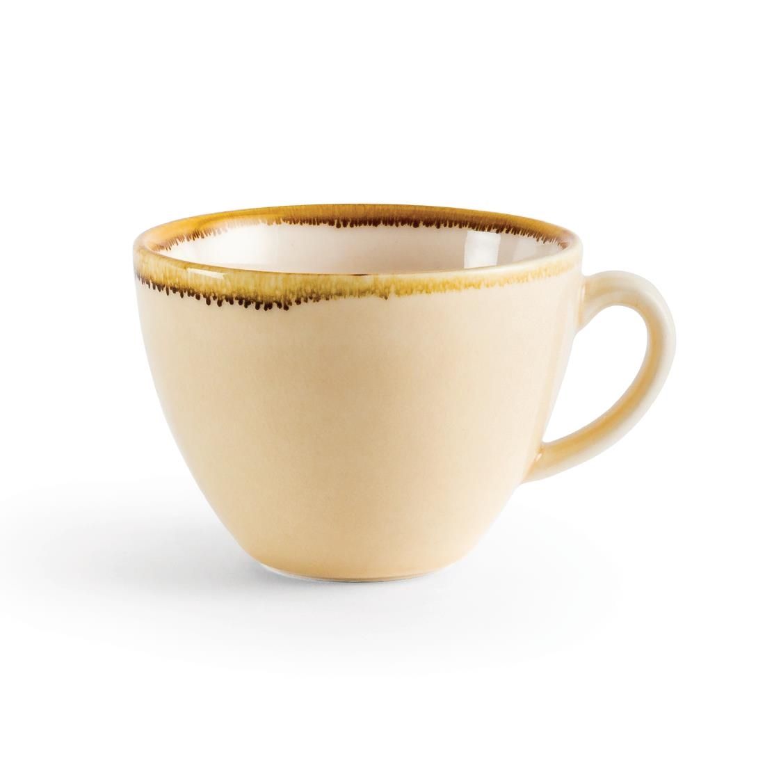 GP330 Olympia Kiln Cappuccino Cup Sandstone 230ml (Pack of 6) JD Catering Equipment Solutions Ltd