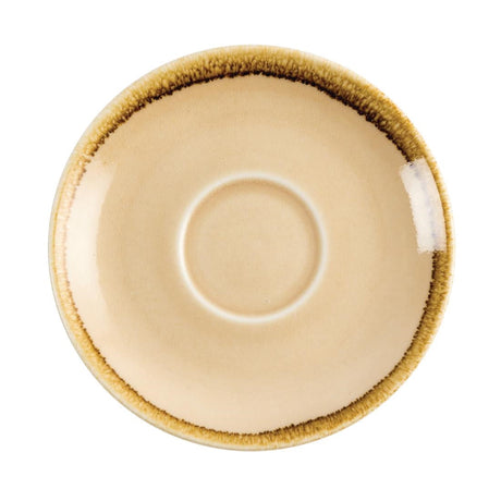 GP331 Olympia Kiln Cappuccino Saucer Sandstone 140mm (Pack of 6) JD Catering Equipment Solutions Ltd