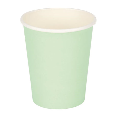 GP400 Fiesta Recyclable Coffee Cups Single Wall Turquoise 225ml / 8oz (Pack of 50) JD Catering Equipment Solutions Ltd