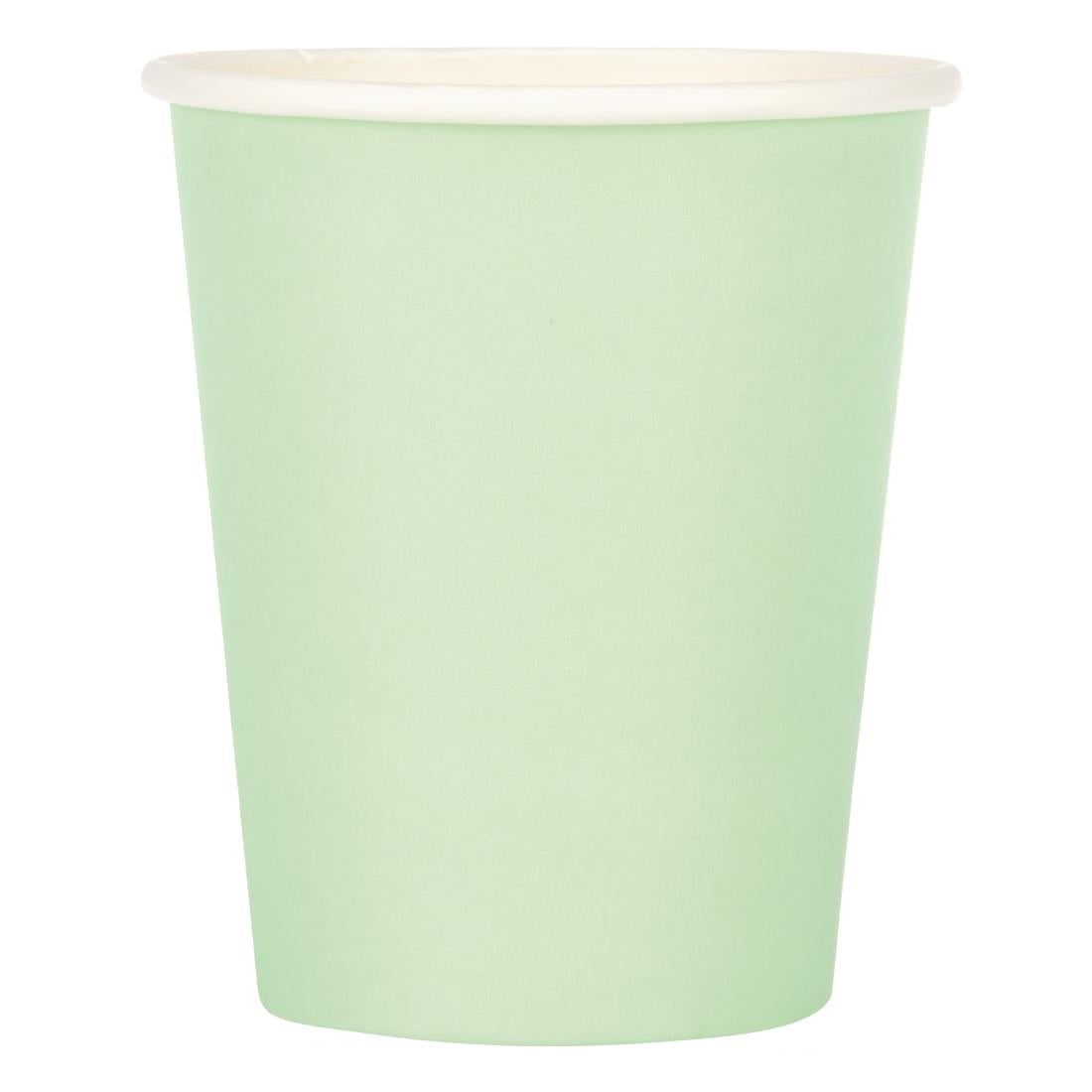 GP400 Fiesta Recyclable Coffee Cups Single Wall Turquoise 225ml / 8oz (Pack of 50) JD Catering Equipment Solutions Ltd