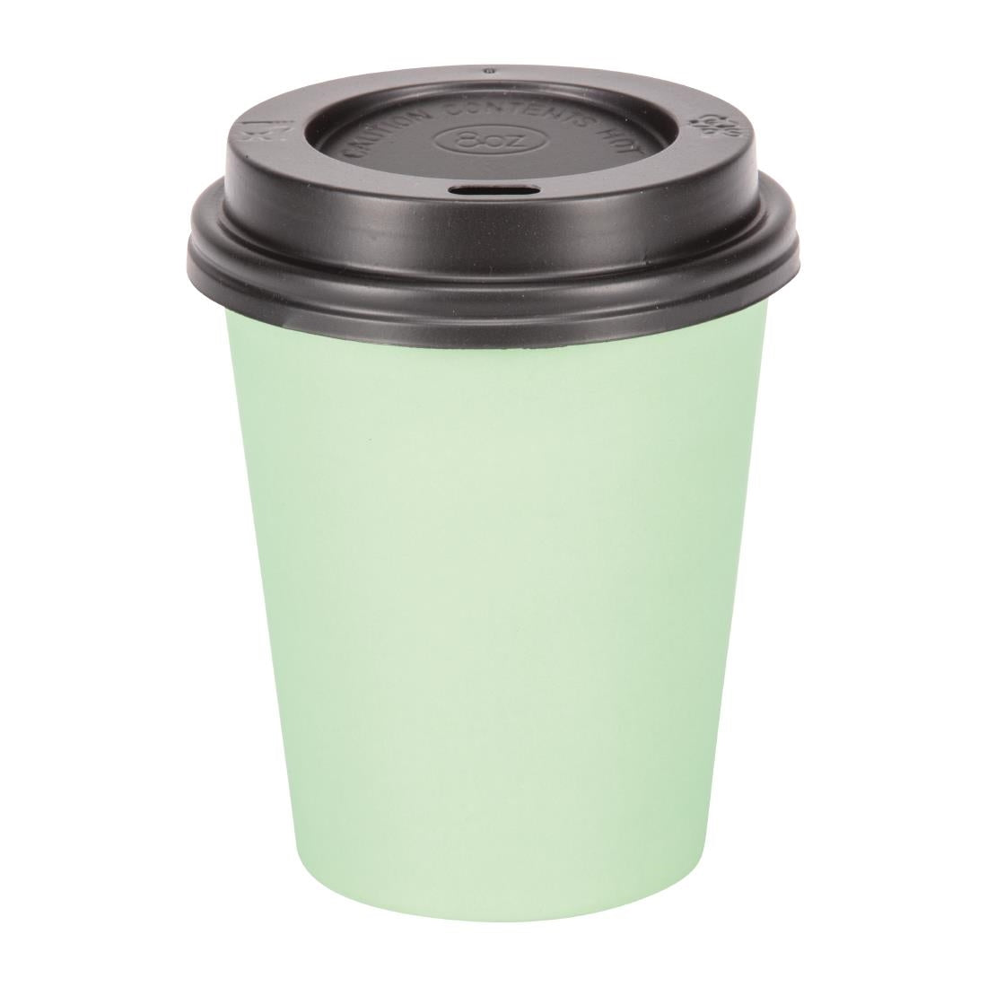 GP403 Fiesta Disposable Coffee Cups Single Wall Turquoise 225ml / 8oz (Pack of 1000) JD Catering Equipment Solutions Ltd