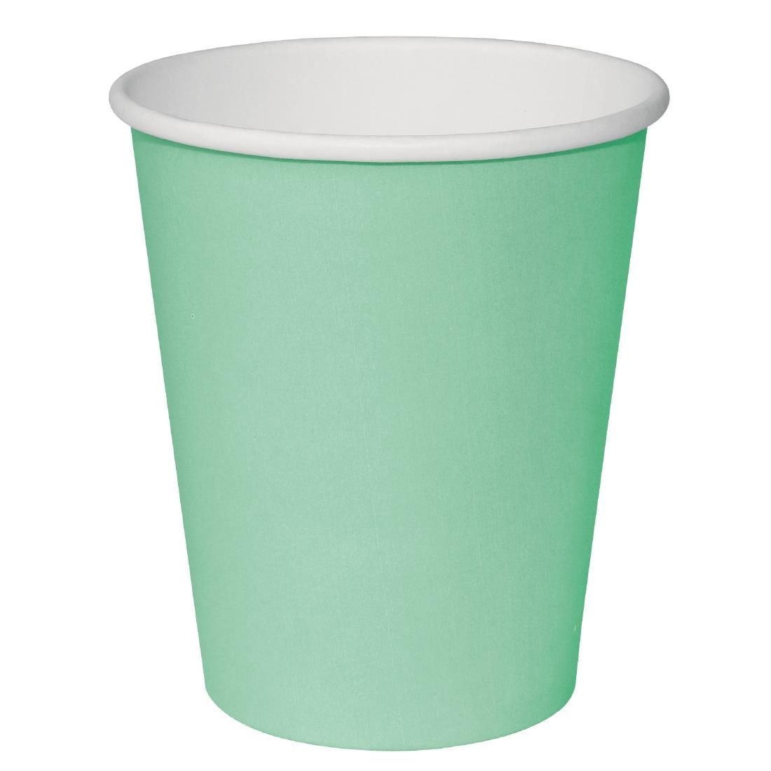 GP404 Fiesta Recyclable Single Wall Takeaway Coffee Cups Turquoise 340ml / 12oz (Pack of 1000) JD Catering Equipment Solutions Ltd