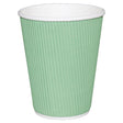 GP421 Fiesta Ripple Wall Takeaway Coffee Cups Turquoise 225ml / 8oz (Pack of 500) JD Catering Equipment Solutions Ltd