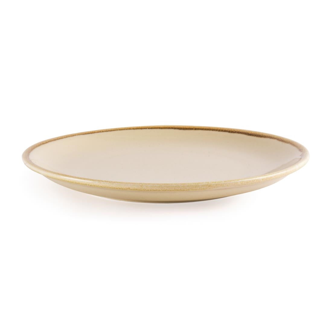 GP462 Olympia Kiln Round Plate Sandstone 280mm (Pack of 4) JD Catering Equipment Solutions Ltd