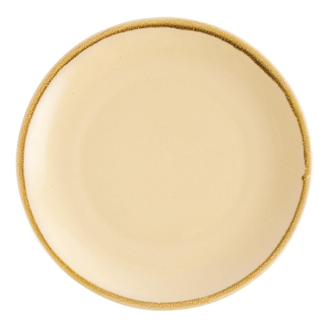 GP462 Olympia Kiln Round Plate Sandstone 280mm (Pack of 4) JD Catering Equipment Solutions Ltd