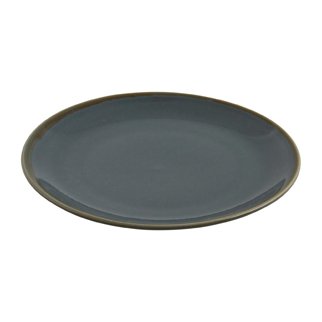 GP465 Olympia Kiln Round Plate Ocean 280mm (Pack of 4) JD Catering Equipment Solutions Ltd