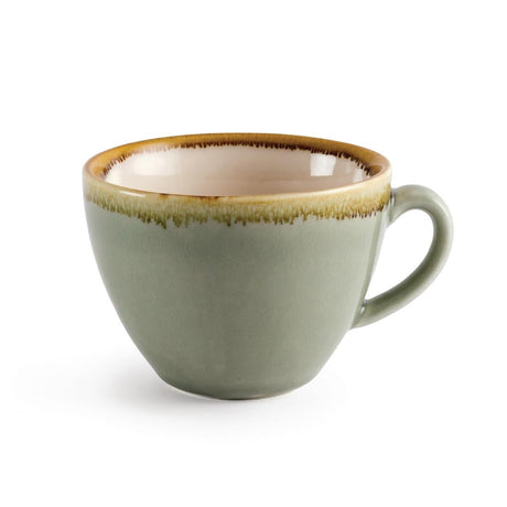 GP478 Olympia Kiln Cappuccino Cup Moss 230ml (Pack of 6) JD Catering Equipment Solutions Ltd