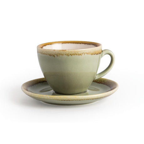 GP479 Olympia Kiln Cappuccino Saucer Moss 140mm (Pack of 6) JD Catering Equipment Solutions Ltd