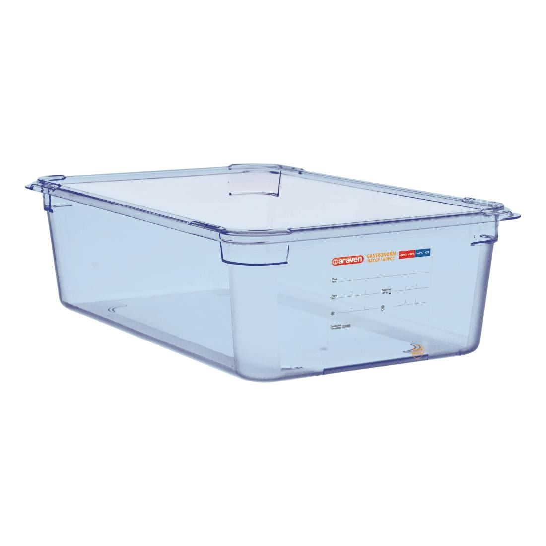 GP590 Araven ABS Food Storage Container Blue GN 1/1 150mm JD Catering Equipment Solutions Ltd