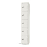 GR306-C Elite Five Door Camlock Locker White JD Catering Equipment Solutions Ltd