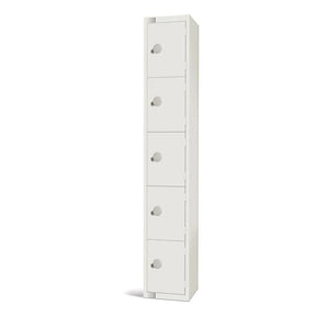 GR306-C Elite Five Door Camlock Locker White - JD Catering Equipment Solutions Ltd