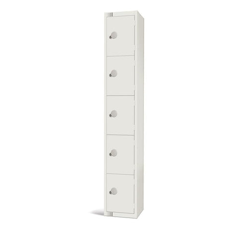 GR306-C Elite Five Door Camlock Locker White JD Catering Equipment Solutions Ltd