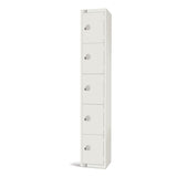 GR306-EL Elite Five Door Electronic Combination Locker White JD Catering Equipment Solutions Ltd