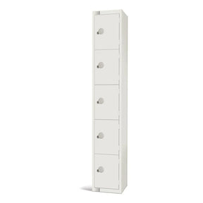 GR306-EL Elite Five Door Electronic Combination Locker White - JD Catering Equipment Solutions Ltd