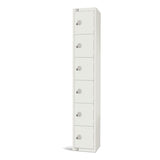 GR307-CL Elite Six Door Manual Combination Locker Locker White JD Catering Equipment Solutions Ltd