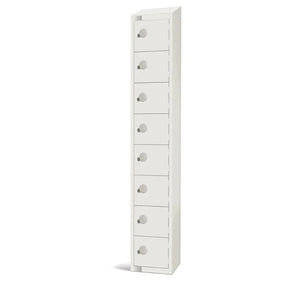 GR308-ELS Elite Eight Door Electronic Combination Locker with Sloping Top White - JD Catering Equipment Solutions Ltd