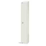 GR309-CLS Elite Single Door Manual Combination Locker Locker White with Sloping Top JD Catering Equipment Solutions Ltd