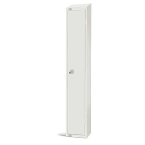 GR309-CLS Elite Single Door Manual Combination Locker Locker White with Sloping Top - JD Catering Equipment Solutions Ltd